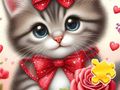 Spel Legpuzzel: Roze Kat  online