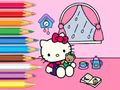 Spel Kleurboek: Hello Kitty regenachtige dag  online
