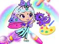 Spel Kleurboek: Glanzende prinses  online