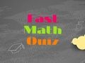Spel Snelle wiskundequiz  online