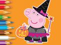 Spel Kleurboek: Peppa Pig Halloween  online