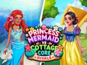 Spel Princess Cottage Core versus Mermaid Core Rivalen  online