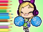 Spel Kleurboek: Avatar Wereld Cheerleader online Spel Kleurboek: Avatar Wereld Cheerleader online
