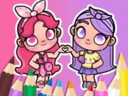Spel Kleurboek: BFF in Avatar-wereld online Spel Kleurboek: BFF in Avatar-wereld online
