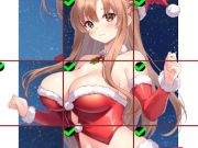 Spel Anime Meisjes In Rode Jurk Tegelpuzzel  online