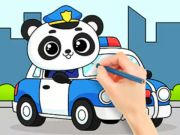 Spel Kleurboek: Politie Panda  online