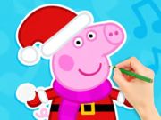 Spel Kleurboek: Peppa Pig Sneeuwpop  online