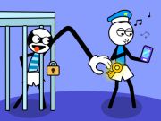 Spel Stickman Troll-diefpuzzel  online