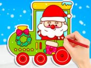 Spel Kleurboek: Kersttrein  online