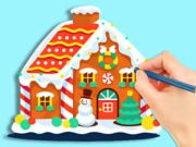 Spel Kleurboek: Peperkoekhut  online