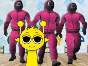 Spel Sprunki in de inktvisspelkamer  online