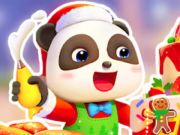 Spel Legpuzzel: Baby Panda Kerstchef  online