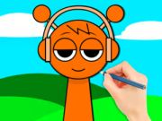 Spel Kleurboek: Sprunki Oren online Spel Kleurboek: Sprunki Oren online
