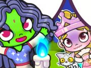 Spel Jigsaw Puzzle: Elphaba en Glinda  online