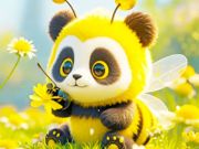 Spel Jigsaw Puzzle: Panda Bee online