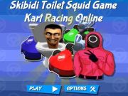 Spel Skibidi Toilet Squid Game Kart Racing Online online
