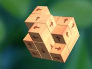 Spel Tik op 3D -houtblokaf weg  online