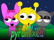 Spel Sprunki Pyramixed: Night Edition online