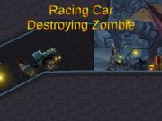 Spel Racing -auto die zombie vernietigt  online
