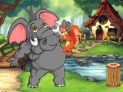 Spel Eekhoorn gevangen in gigantische olifant  online