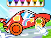 Spel Kleurboek: raceauto  online