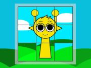 Spel Sprunki puzzels en zingen  online