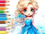 Spel Kleurboek: Frozen Princess  online