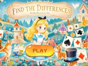Spel Vind de verschillen: Alice in Wonderland  online