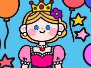 Spel Kleur door code: kleine prinses  online