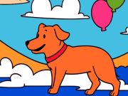 Spel Kleur door code: gele hond  online
