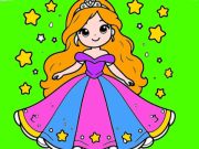 Spel Terug naar school prinses kleurboek  online