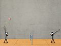 Spel Stick Figuur Badminton  online