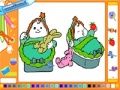 Spel Online kleurplaten baby tweeling  online