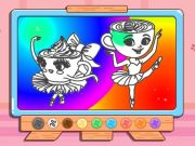 Spel Kleurboek: ballerina cappuccina online