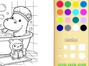 Spel Gezellige vrienden kleurboek voor kinderen online