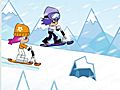 Spel Op een scooter in de sneeuw online Spel Op een scooter in de sneeuw online