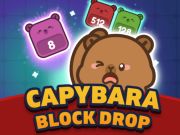 Spel Capybara-blokdruppel online