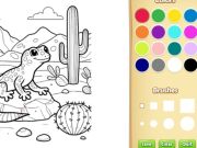 Spel Desert Animals Colour Book for Kids online