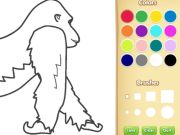 Spel Gorilla kleurboek voor kinderen online
