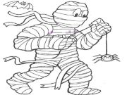 Spel Mummie kleurboek online