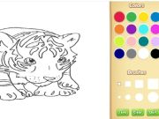 Spel Baby tijger kleurboek online Spel Baby tijger kleurboek online