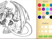 Spel Dragon Chimera kleurboek online Spel Dragon Chimera kleurboek online