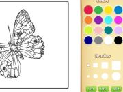 Spel Butterflies kleurboek voor kinderen online