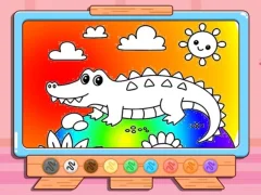 Spel Coloring Book: Crocodile online