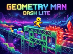 Spel Geometry Man Dash Lite online