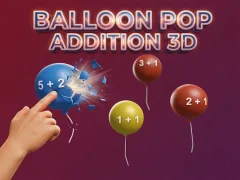 Spel Balloon Pop Addition 3D online