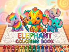 Spel Elephant Coloring Book online