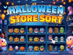 Spel Halloween Store Sort online