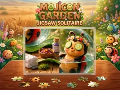 Spel Mojicon Garden Jigsaw Solitaire! online
