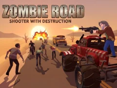 Spel Zombie Road: Shooter with Destruction online